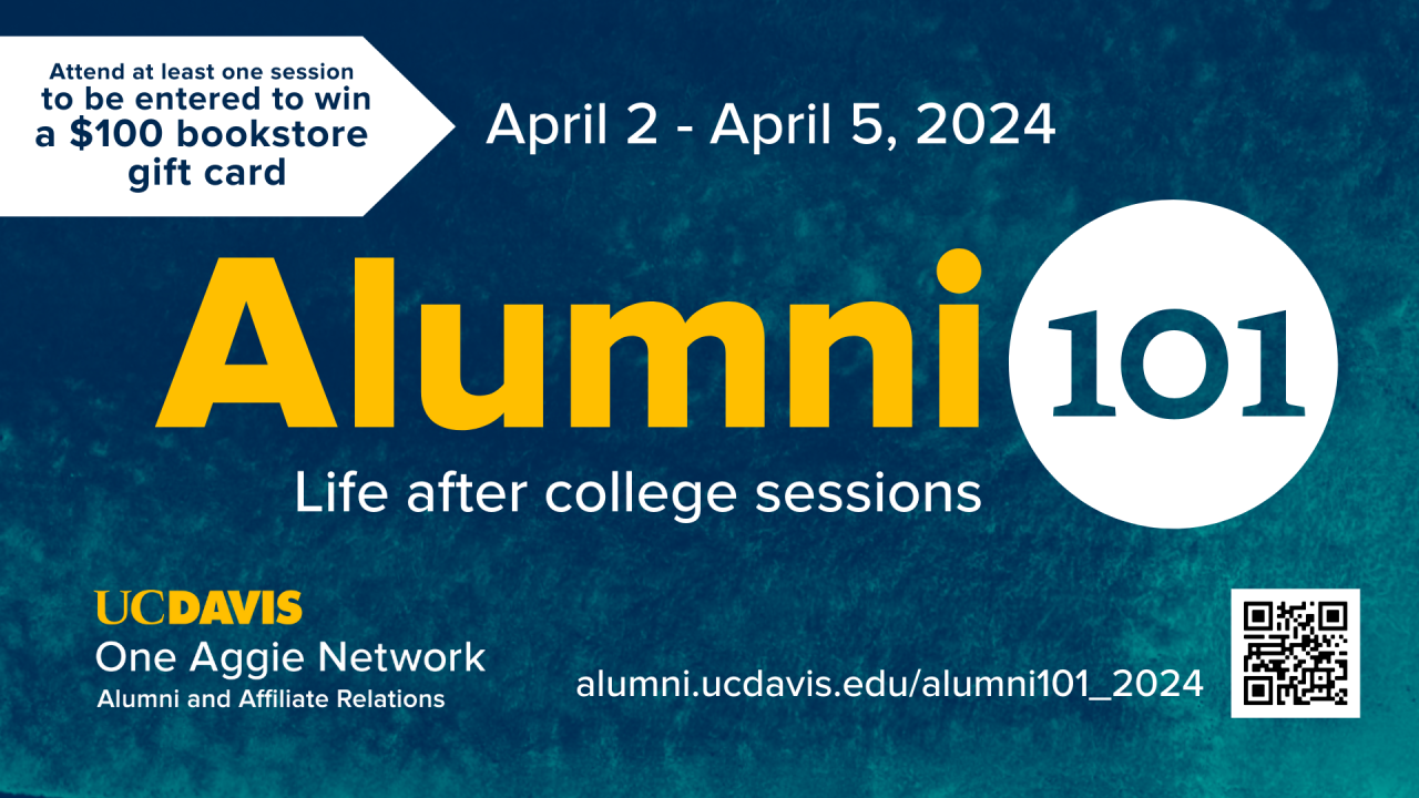 A flyer of Alumni 101.