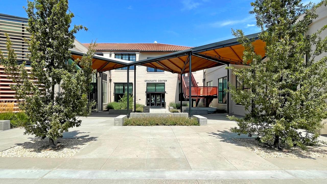 A photo of the Walker Hall exterior.