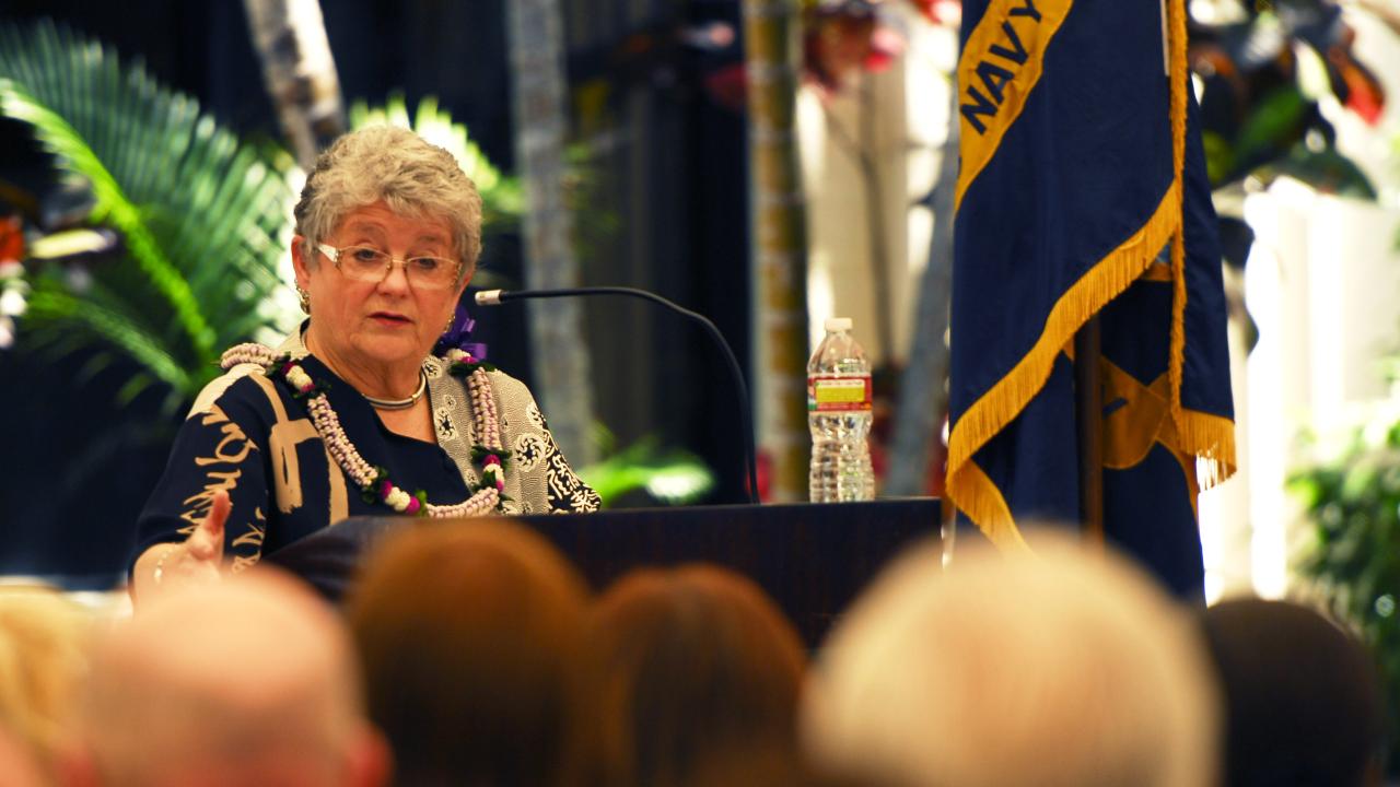 MRC Marcy Greenwood Speaks at Pearl Harbor