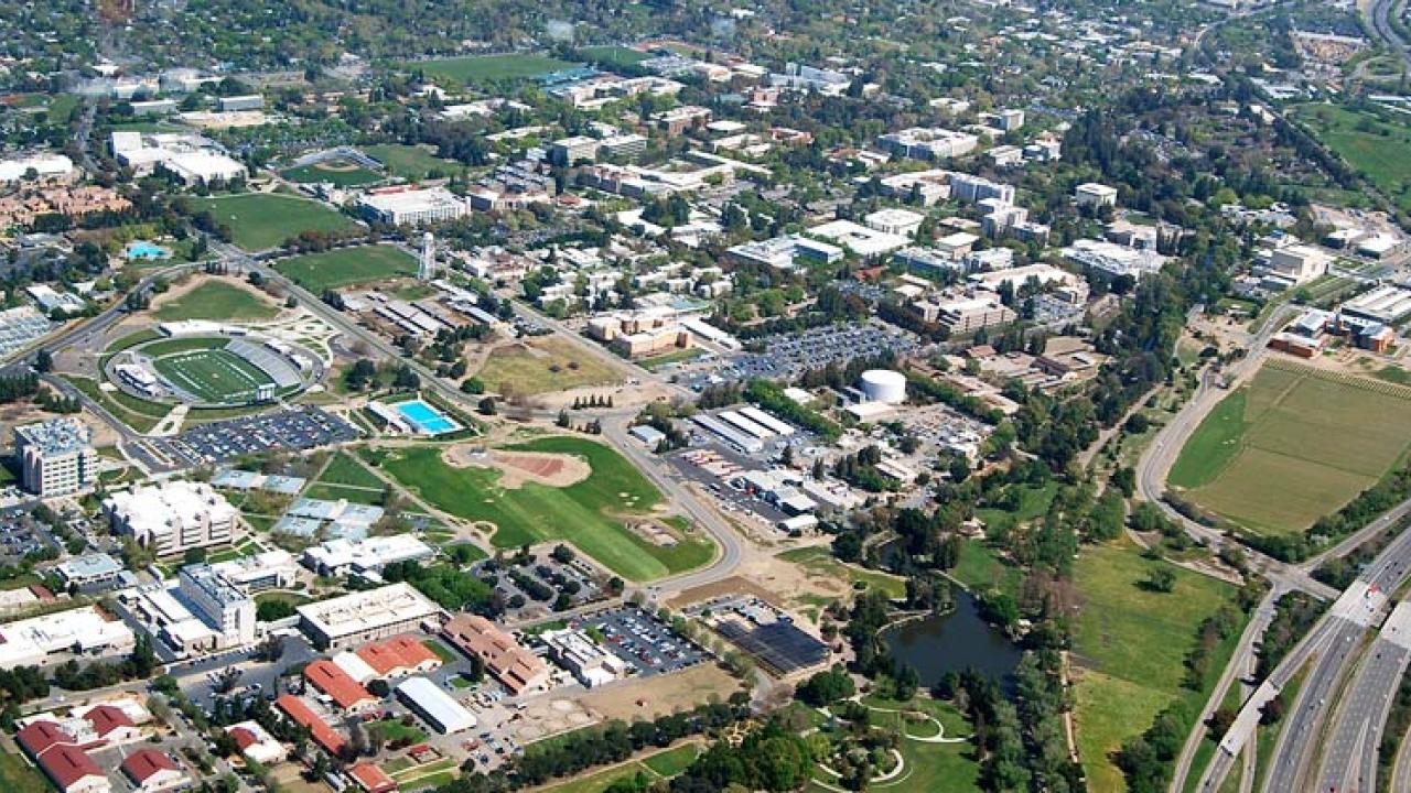 Aerial view of UC Davis campus