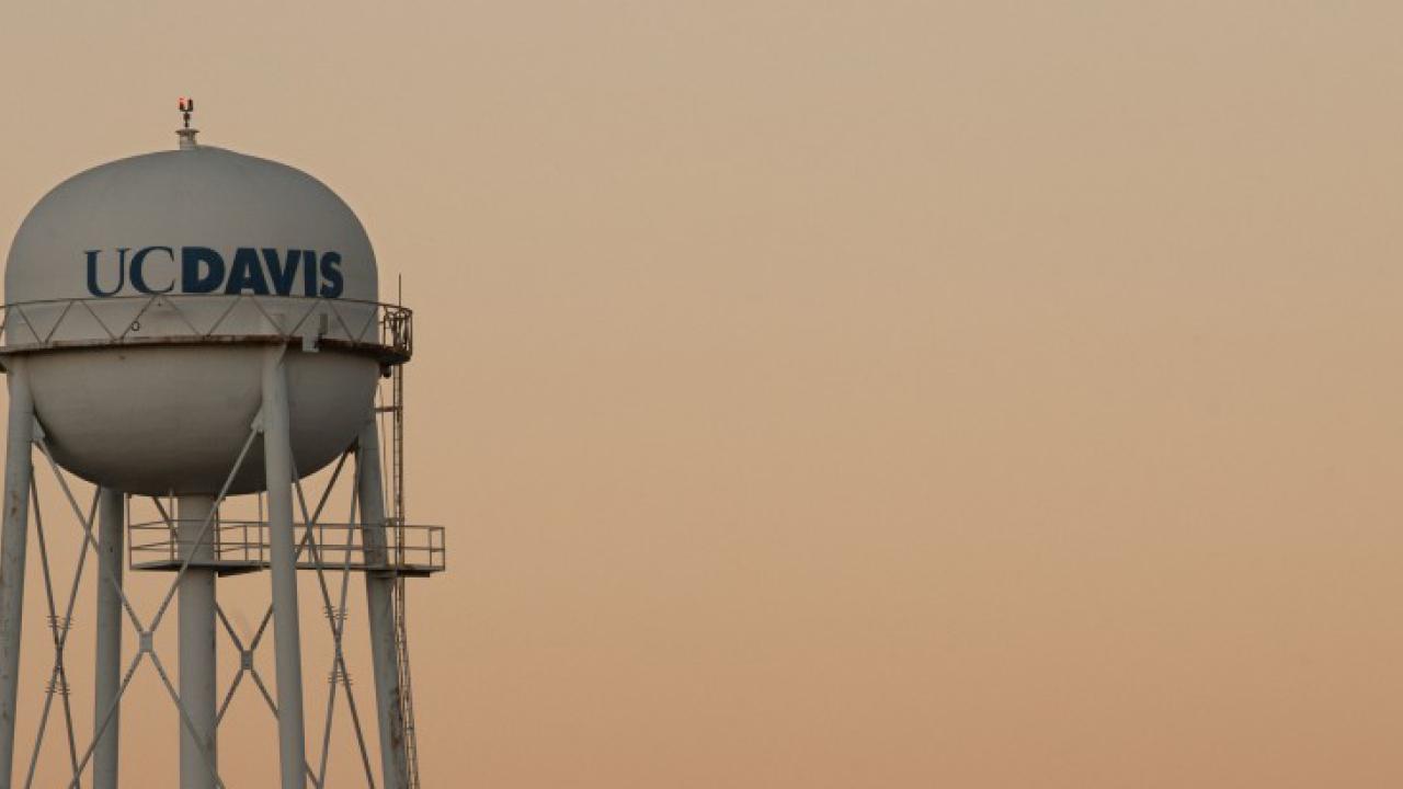 Photo of the UC Davis Water Tower