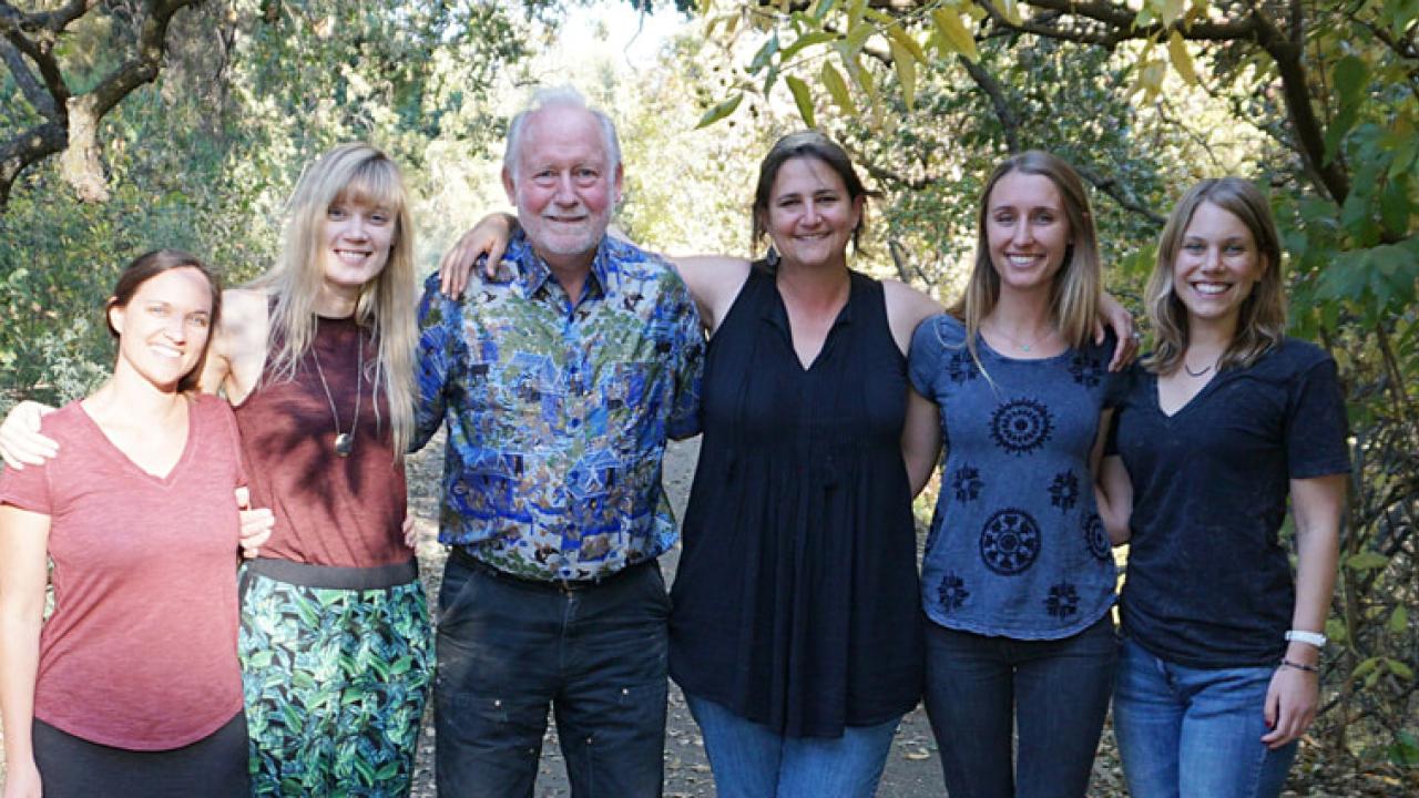Dirk Van Vuren and his mentees.
