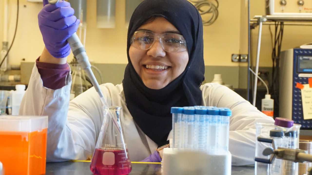 UC Davis Chemistry student Fatima Hussain
