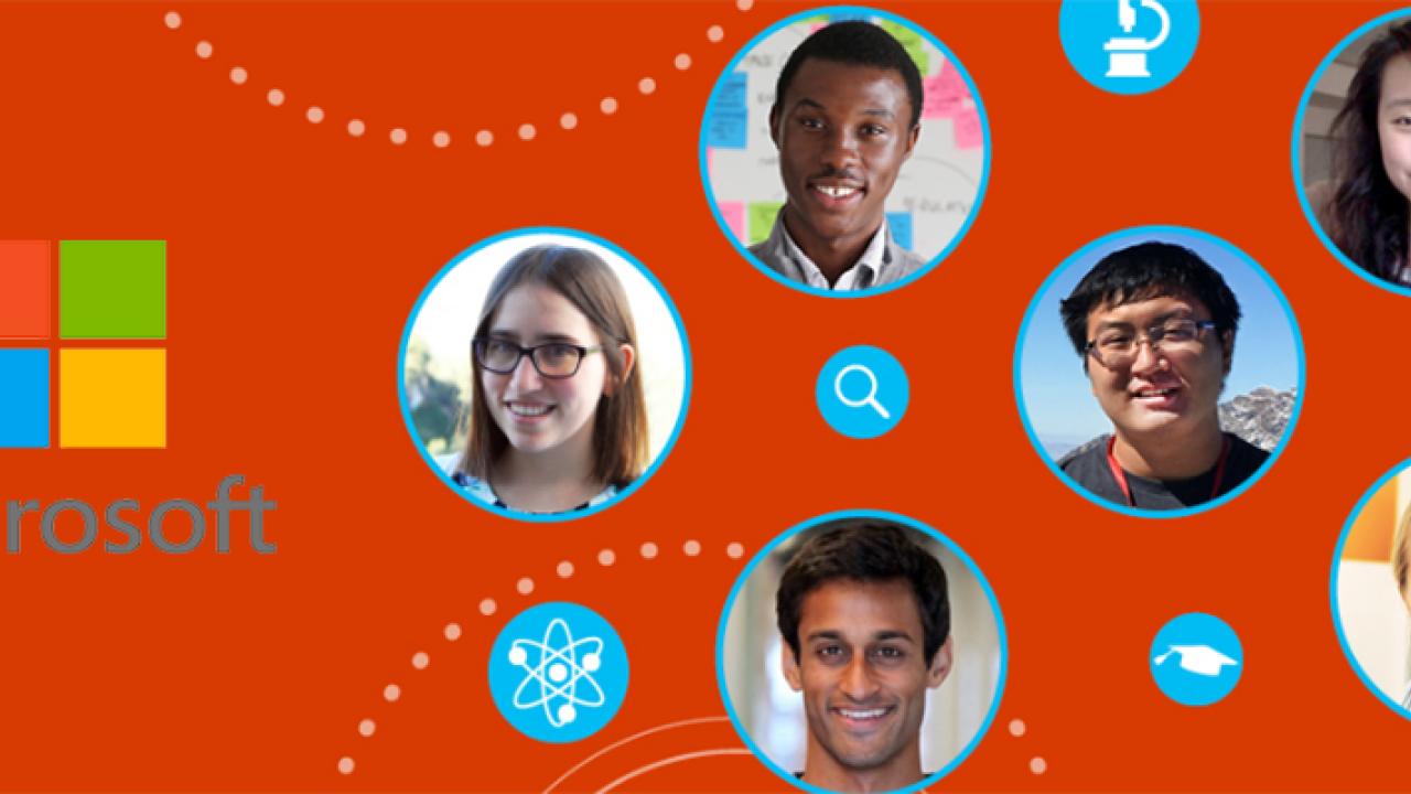 Photos of the 2018-2019 Microsoft Ph.D. Research Fellows.