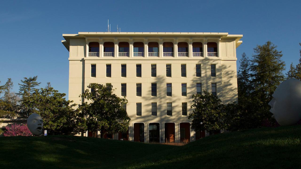 The exterior of Mrak Hall 
