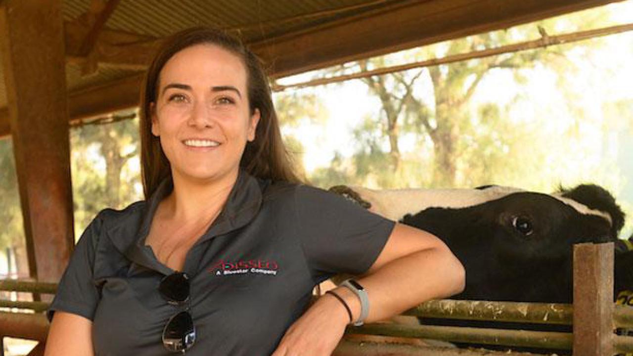 Professional development programs offered through Graduate Studies helped Carlyn Peterson, who earned a doctorate in animal biology, prepare for her career with a company in the agricultural field. (Gregory Urquiaga/UC Davis)