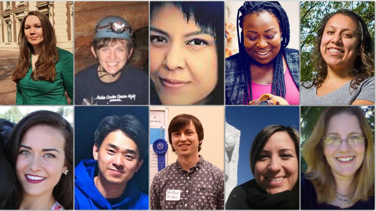Portraits of the 2018-2019 PFTF Fellows