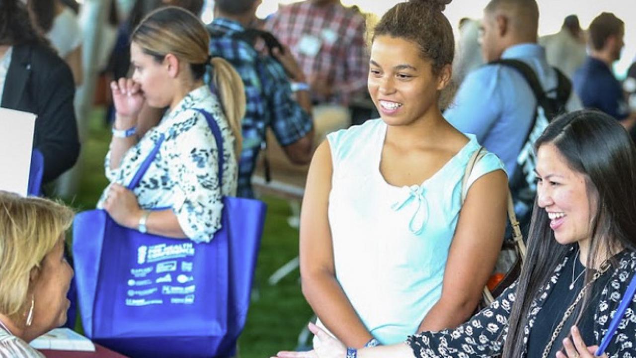 Prospective graduate students at the UC Davis Pre-Health Conference