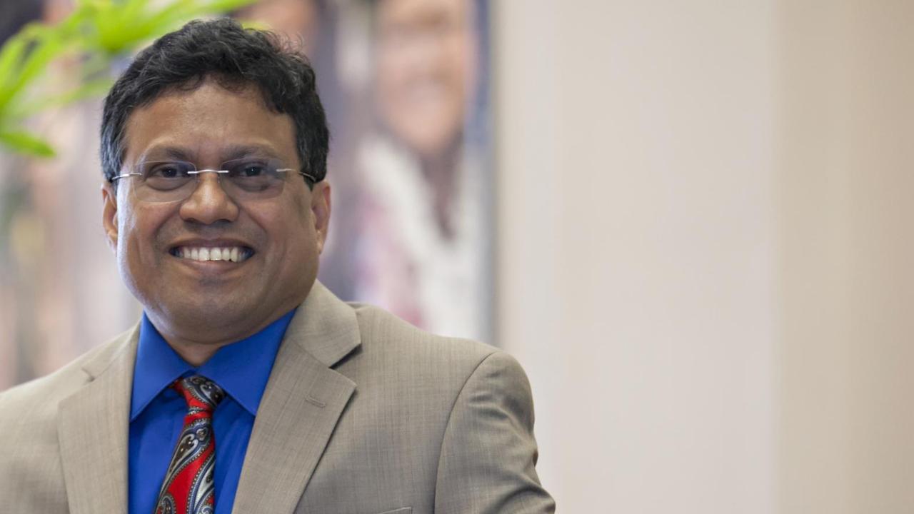 A portrait of Prasant Mohapatra, Dean of Graduate Studies 