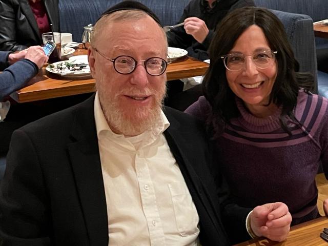 Joe Stolz with his wife, Judith.