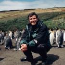 Greg with penguins.