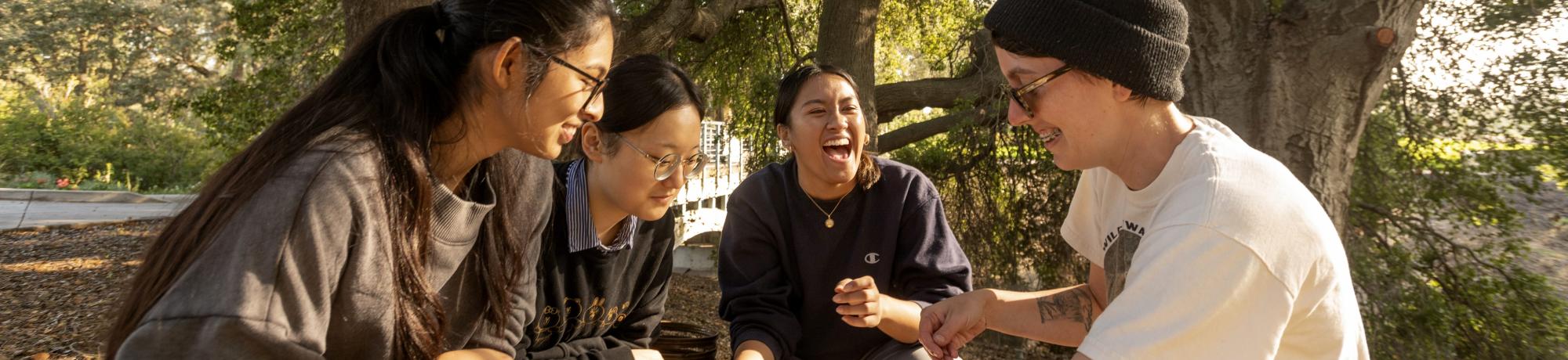 Kimberly Luke, a graduate student and a junior specialist with Center for the Watershed, teaches a makeup class for fish biology class in the Arboretum.
