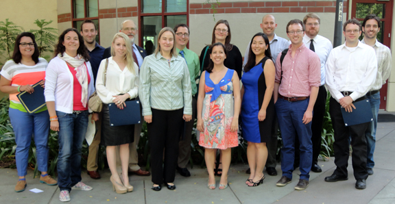 Vice Provost - Graduate Education and Dean - Graduate Studies Jeffery Gibeling (back row, second from left) with some of the award winners.