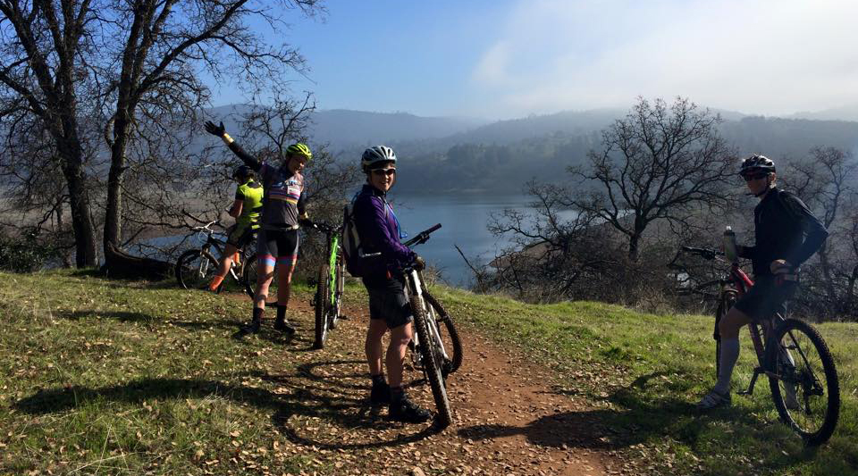 Markovich on a trail bike ride